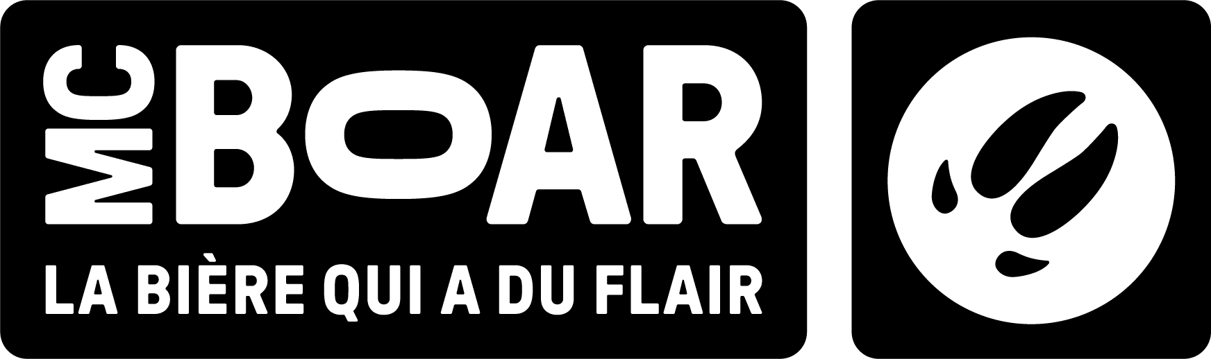 Logo Brasserie Mc Boar - La bière qui a du flair!